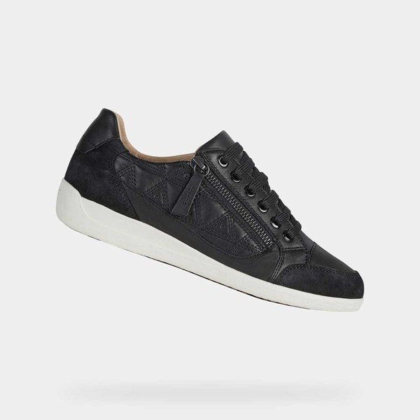 Geox Respira Black Womens Sneakers SS20.6MU367